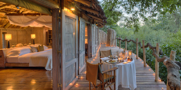 Luxury suite at &Beyond Lake Manyara Tree Lodge in Tanzania