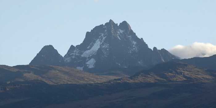 View of Mt Kenya from lodge