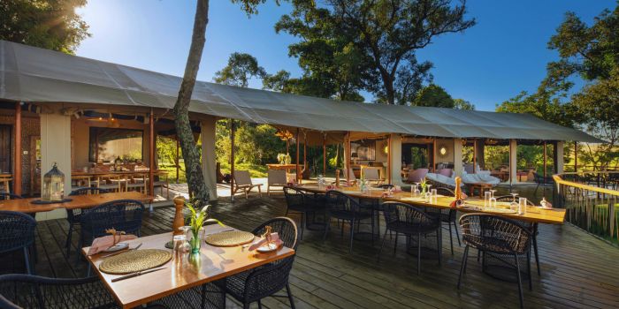 Outside dinning area