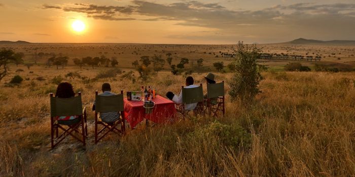 Sundowners in the bush