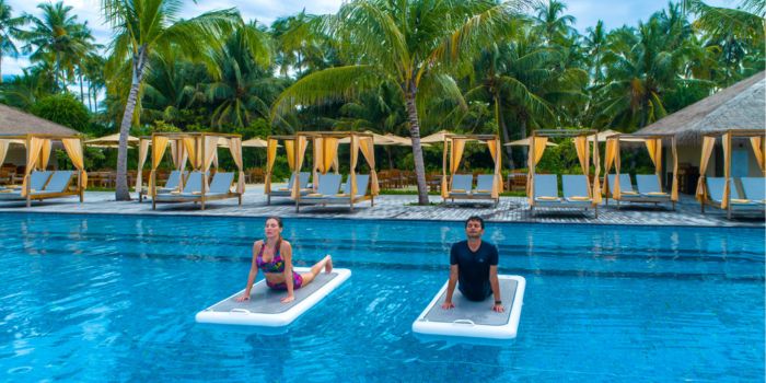 Yoga on the water