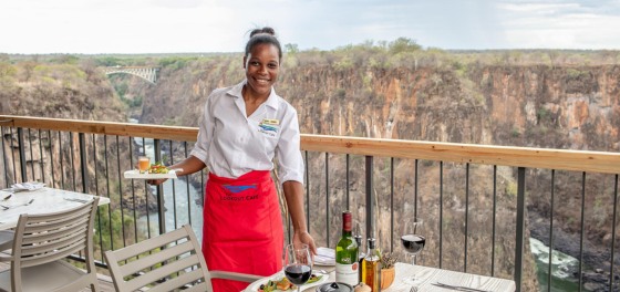 Fine dining on the terrace