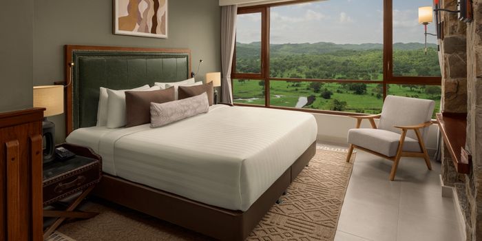 Rooms have sweeping views