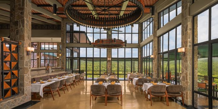 Indoor dining area