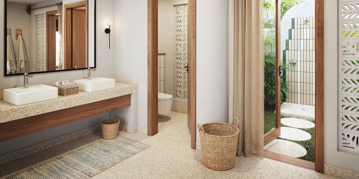 Swim-up Villa bathroom