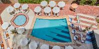 Swimming pool aerial view