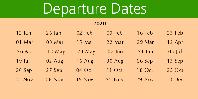 Departure Dates