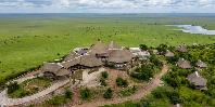 Aerial view of the lodge