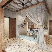 sea front villa bedroom