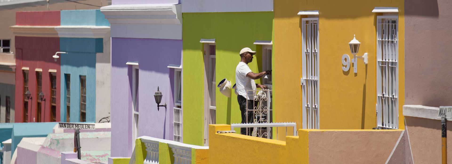 Colourful houses at Bo Kaap