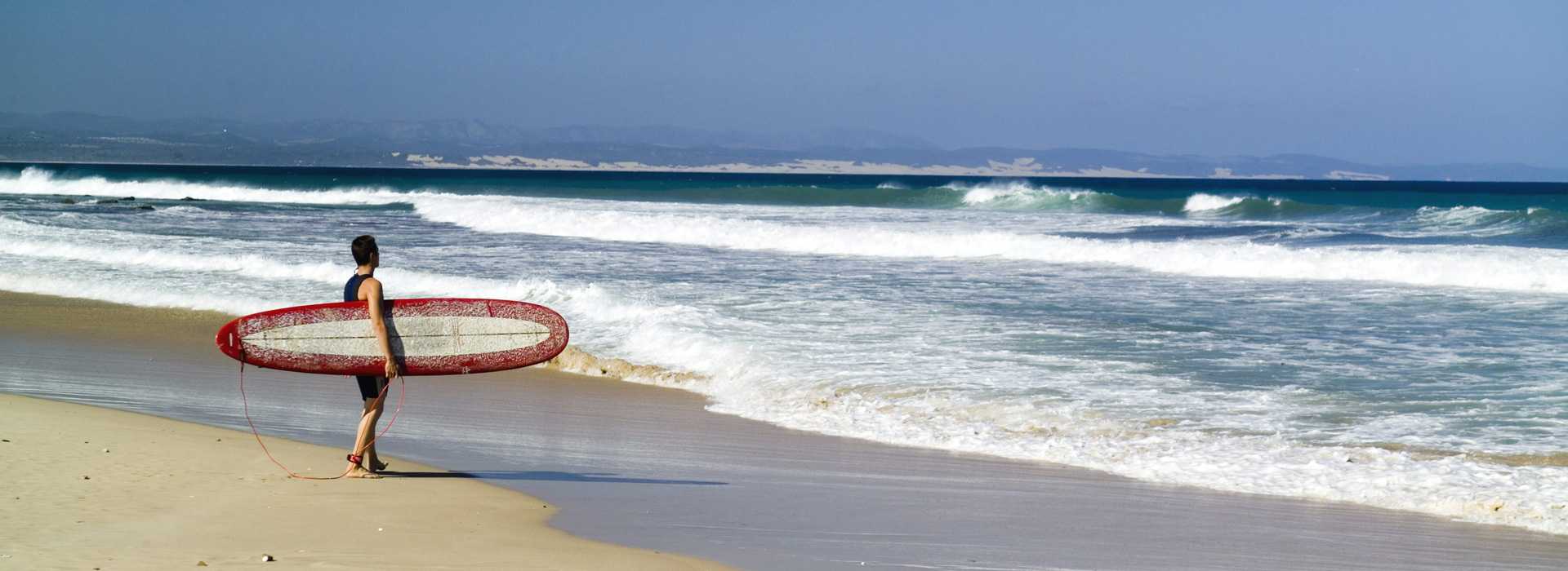 Surfing at Jeffrey's Bay, South Africa