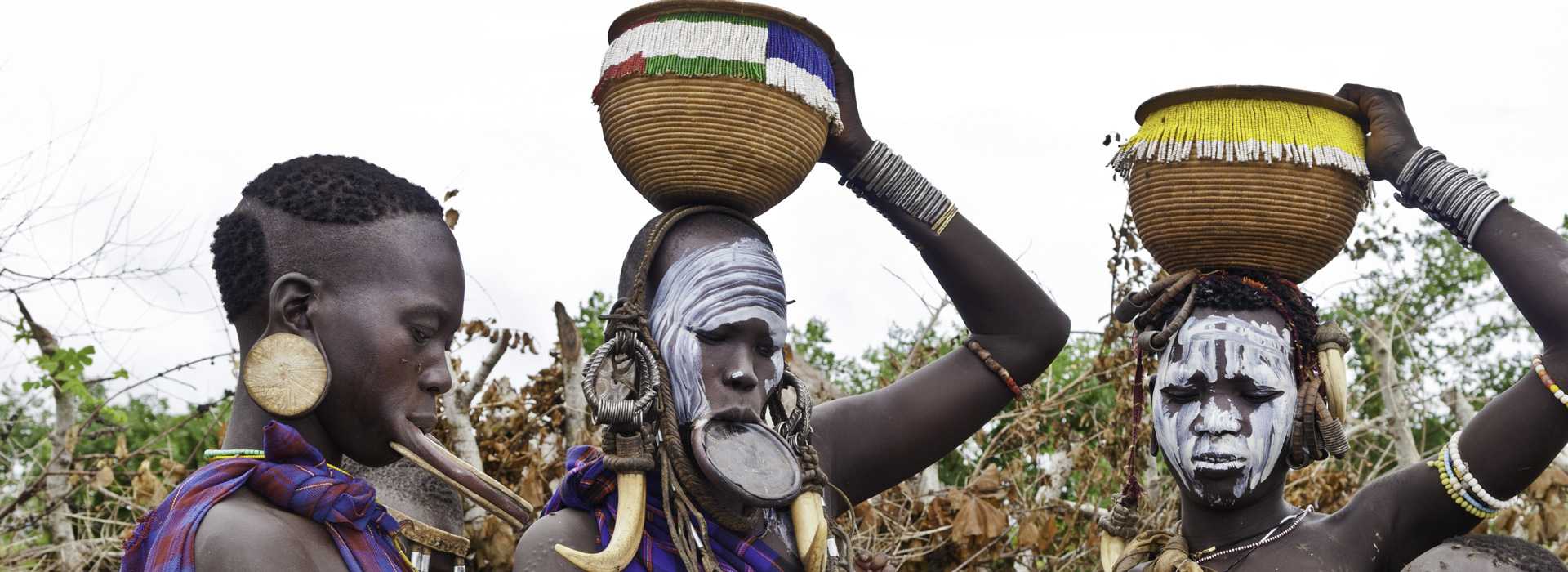 Mursi tribeswomen, Ethiopia