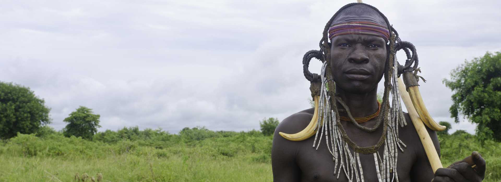 Mursi tribesman, Ethiopia