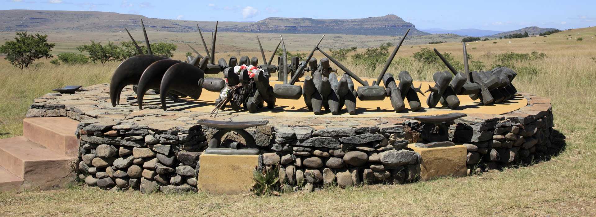 Memorial to fallen Zulu warriors