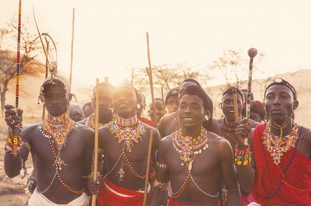 Samburu dancing