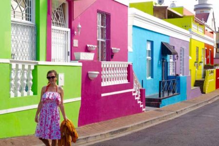 Colourful houses in Bo-Kaap, South Africa