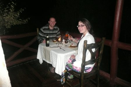 Romantic dinner in Kenya