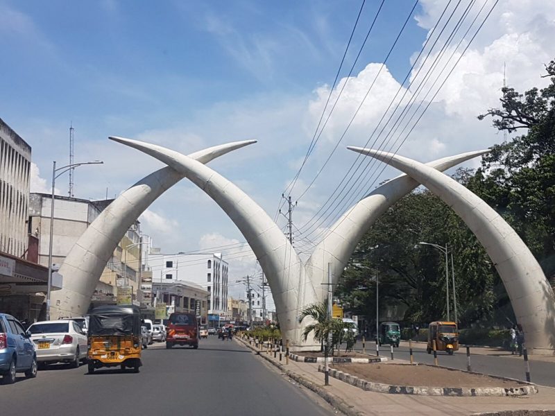 Elephant tusks in Mombasa