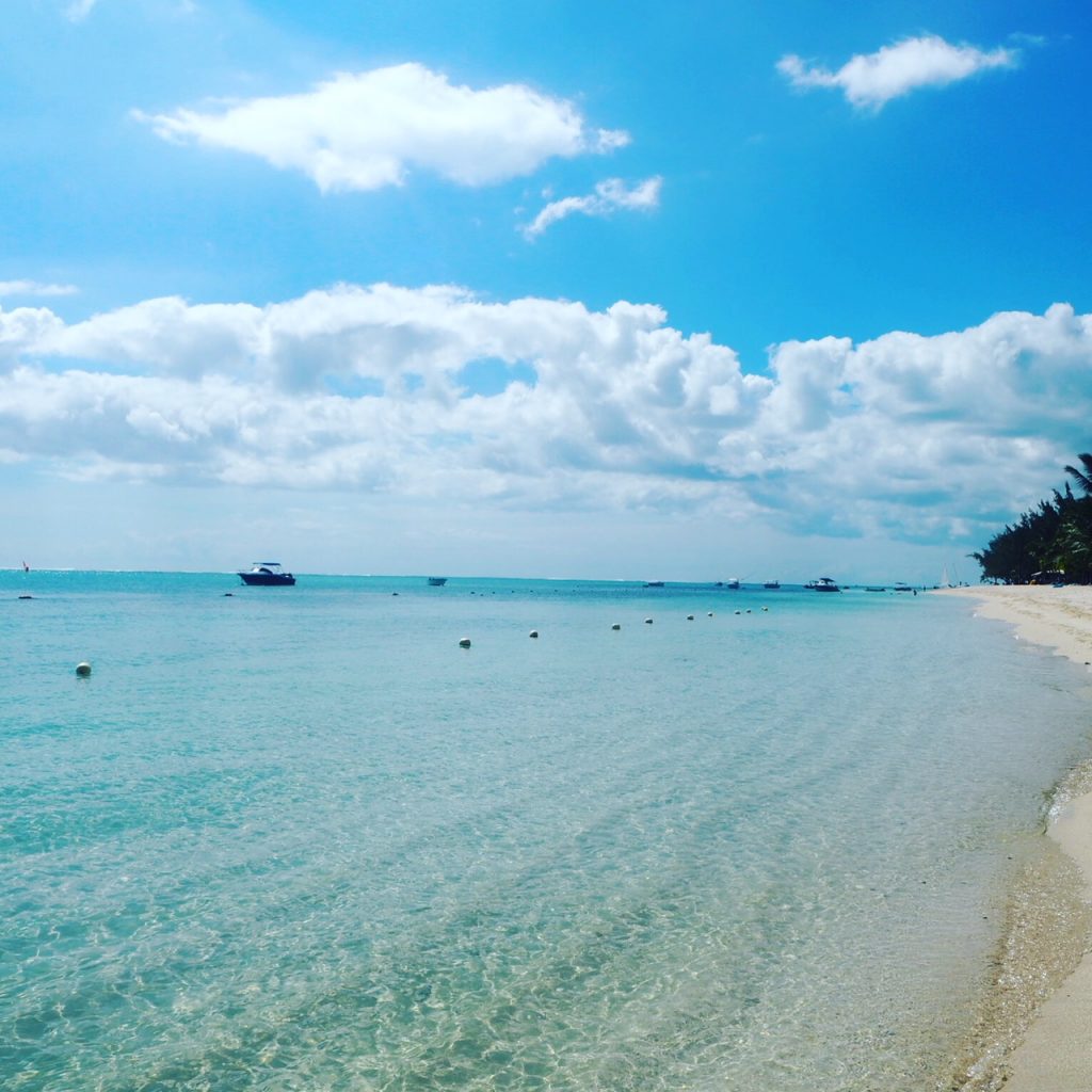 Stunning beach in Mauritius