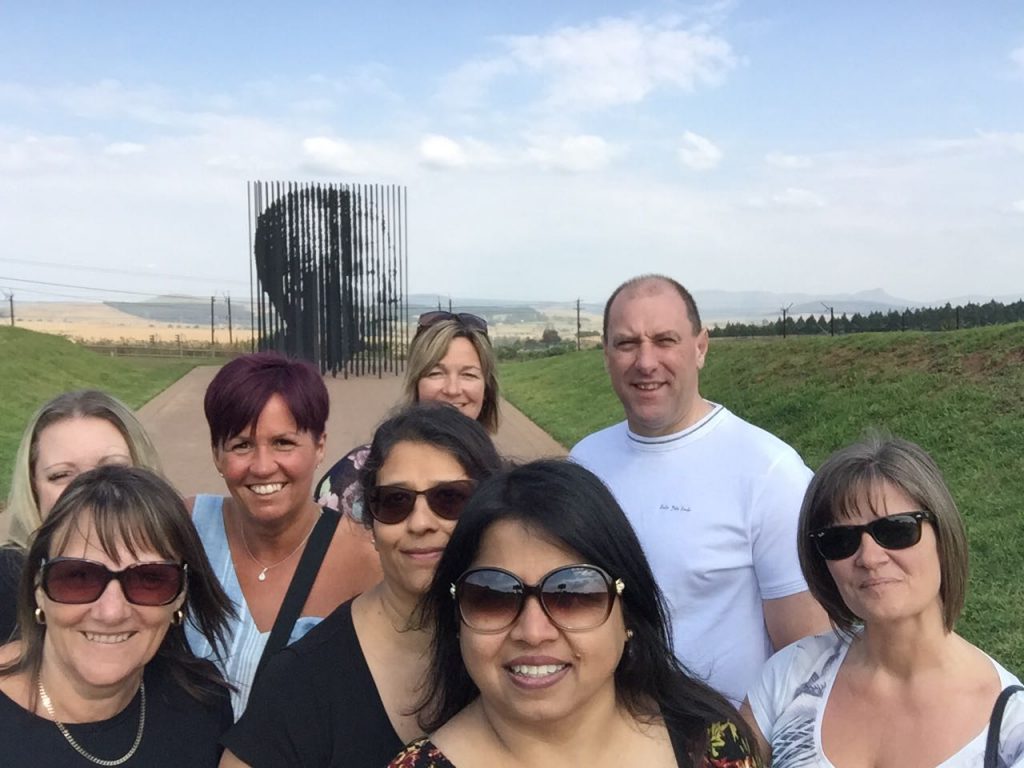 Agents in front of Nelson Mandela's Capture Site