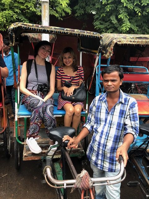 Cycle rickshaw ride in Old Delhi