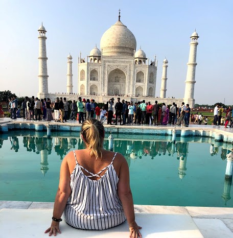 Crowd at the Taj Mahal