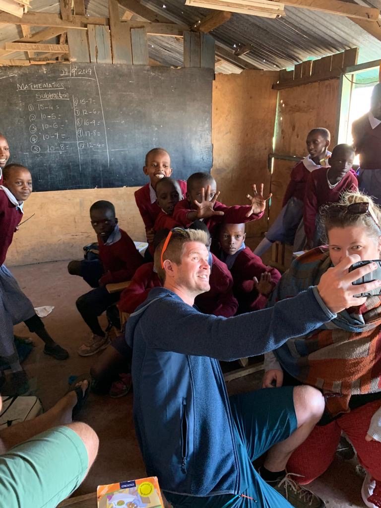 A local school visit in Masai Mara