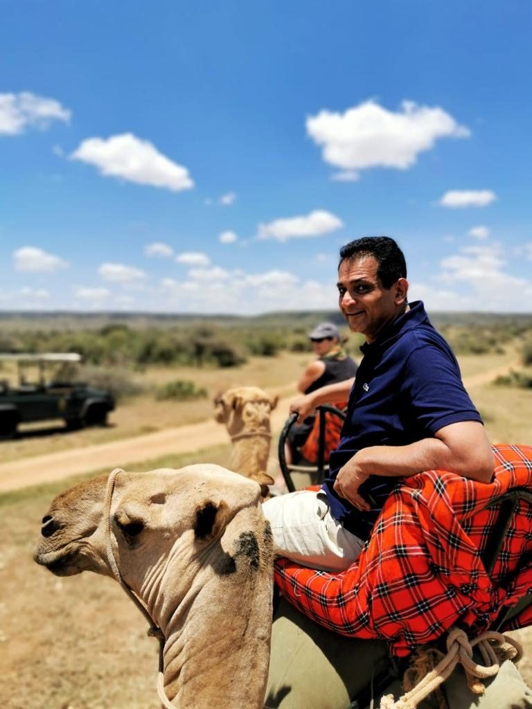 A camel safari in Loisaba