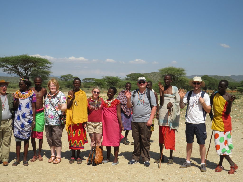 Visiting a village in Samburu