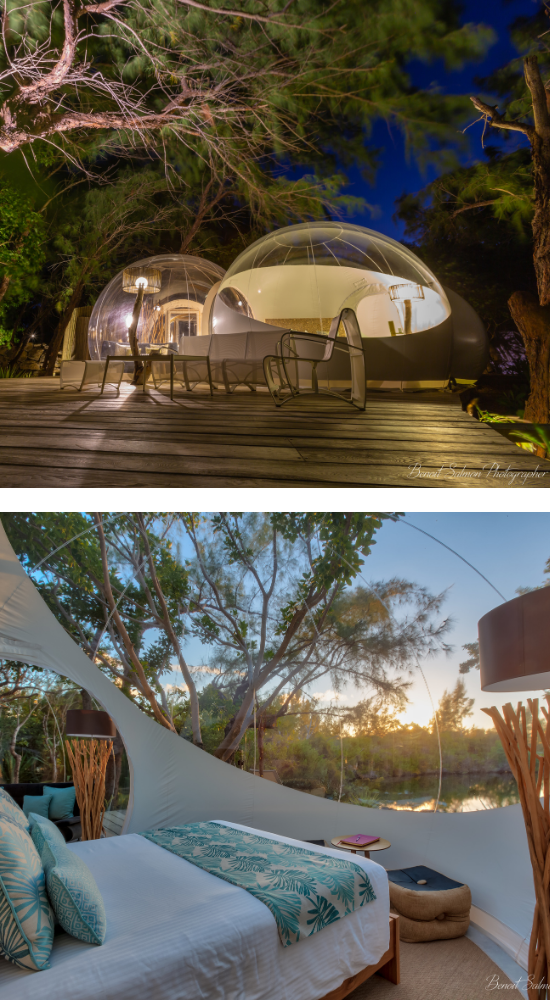 What could be more unusual than sleeping in a bubble with the sights and sounds of nature surrounding you? The Bubble Lodge in Mauritius is truely an unusual place to stay.