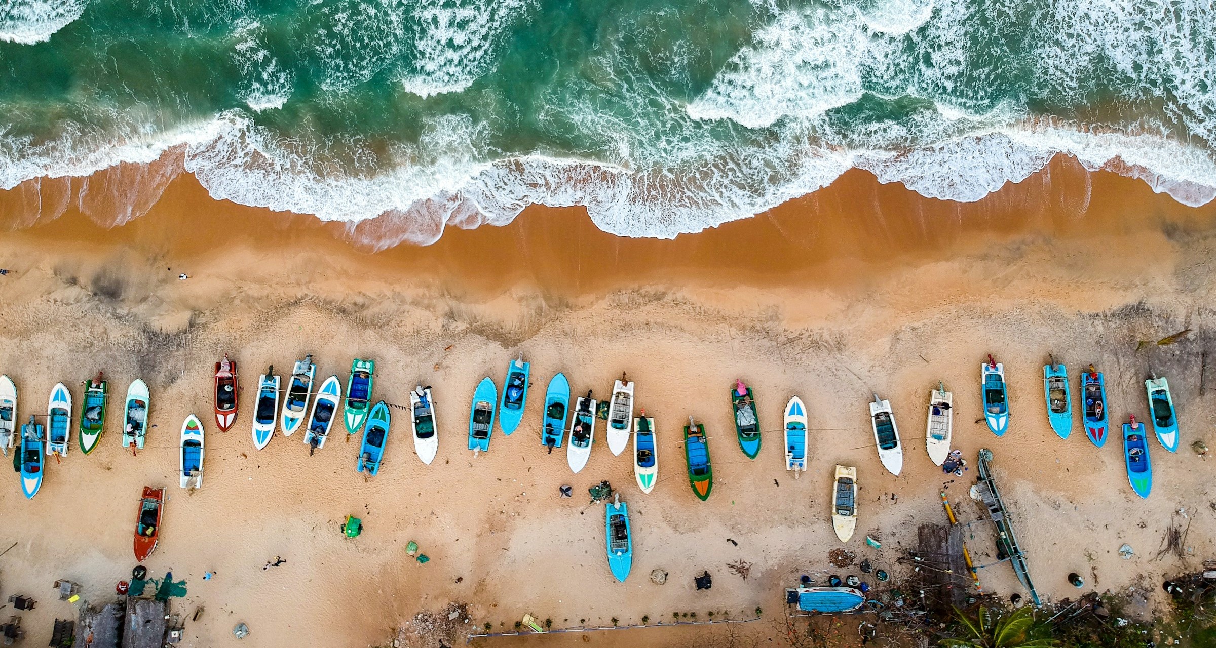 Aerial photo of Arugam Bay